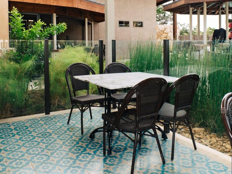 Weatherproof patio