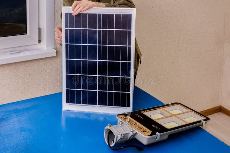 Installation of solar lights